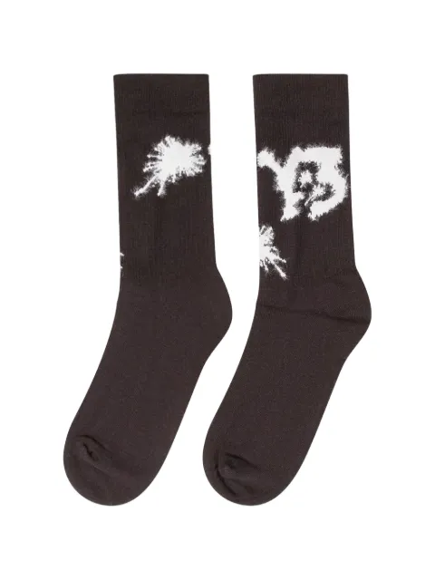 Y-3 logo-detail socks Black KW9758
