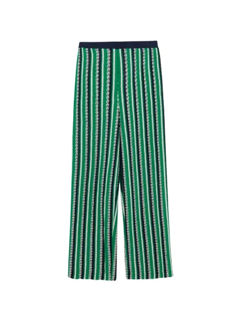 SIMKHAI Brenner stripe knit trousers Green 2264032SW