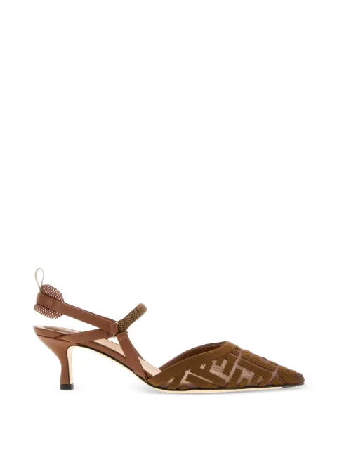 FENDI Colibrì Lite mesh pumps Brown 8J8558AY0M