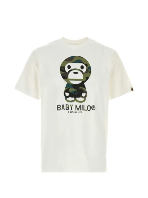 A BATHING APE® Baby Milo camo-print T-shirt Neutrals 002TEM301006M