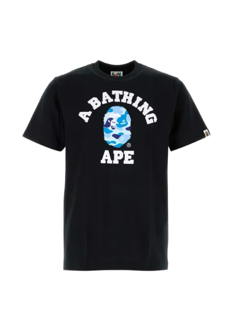 A BATHING APE® ABC Camo Ape Head T-shirt Black 001TEM301004