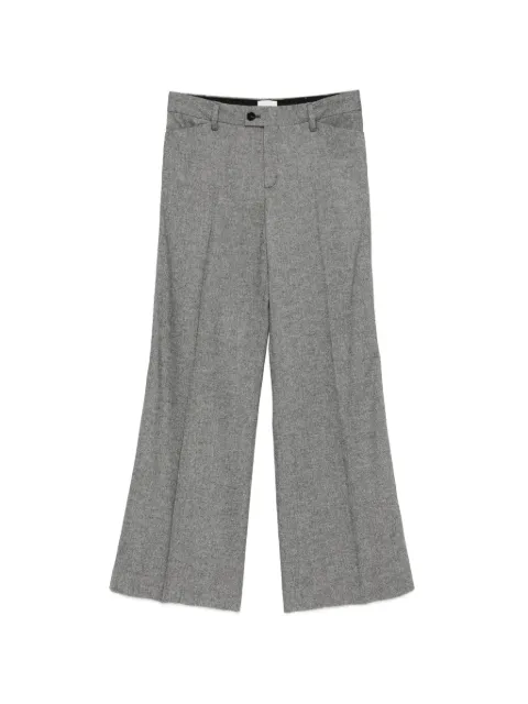 Closed marl-pattern pressed-crease trousers Grey C2138635522