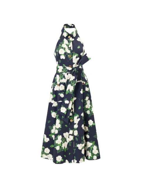Carolina Herrera rose-print maxi dress Blue E2611N515PRF