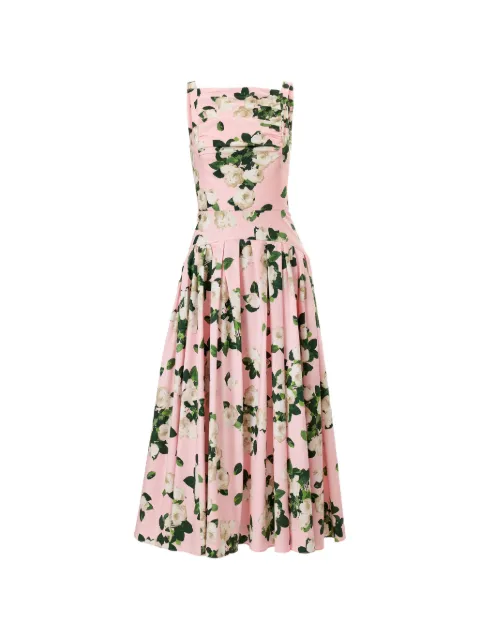 Carolina Herrera floral-print midi dress Pink E2611N527PRS