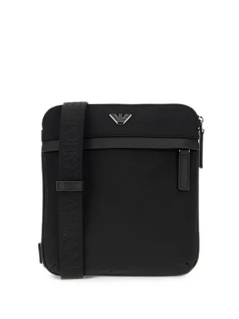 Emporio Armani logo-plaque shoulder bag Black EM001807AF28784