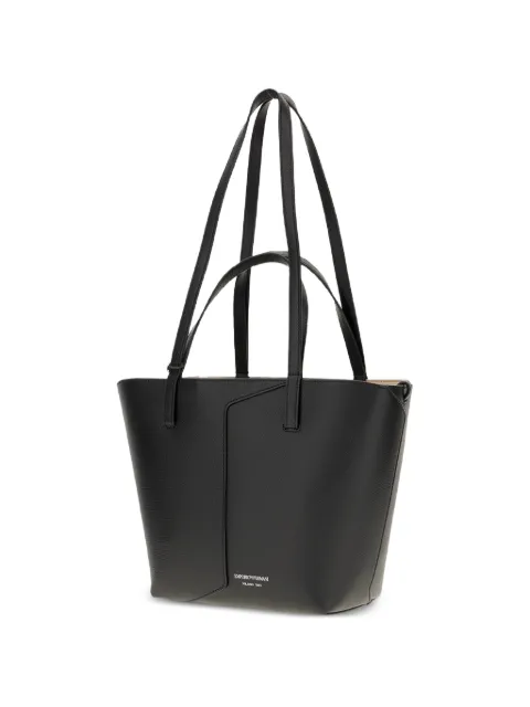 Emporio Armani logo-print leather shoulder bag Black EW005753AF29459