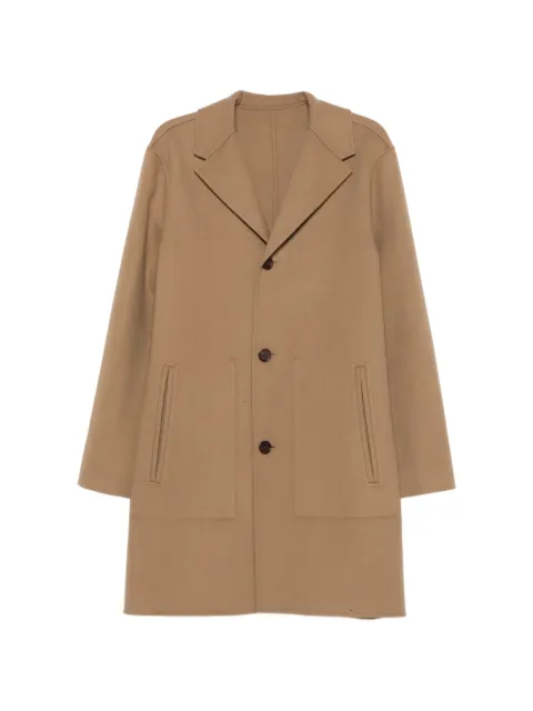 ALICIA AUDREY notched-lapel button-up coat Neutrals MC1GEORGEPLAIN