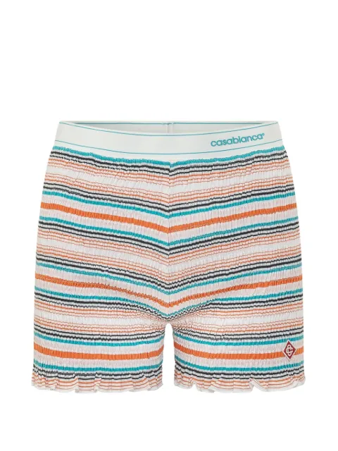Casablanca striped-pattern shorts White WPF26JTR16301