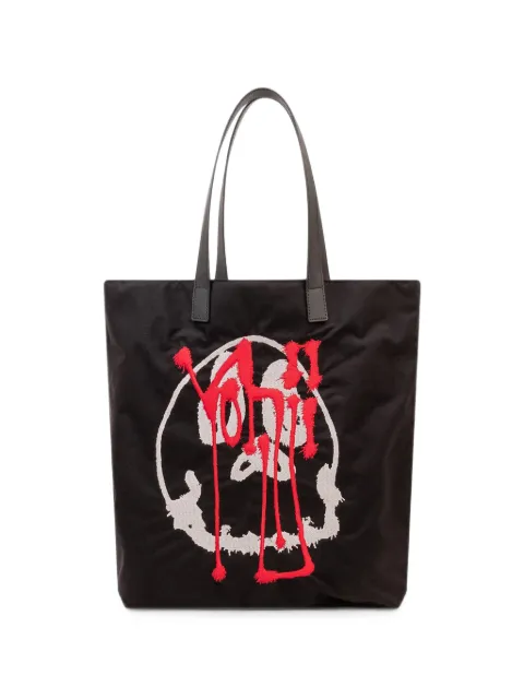 Y-3 Chito graphic-print tote bag Black KW9632