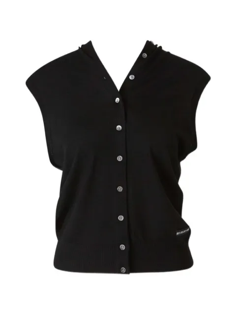 Alexander Wang scoop-neck sleeveless knitted top Black 1KC3263074