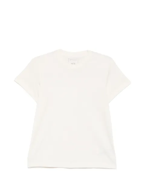 Y-3 logo-print crew-neck T-shirt Neutrals KU2269