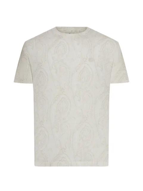 ETRO Paisley-print cotton T-shirt Neutrals MRMA0002AK17D