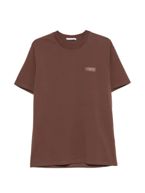 Givenchy logo-patch T-shirt Brown BM71NK3YSJ