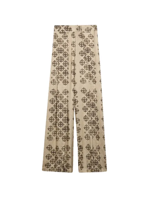 MOMONÌ Aspen wide-leg trousers Neutrals 266MMOPA01926606MO