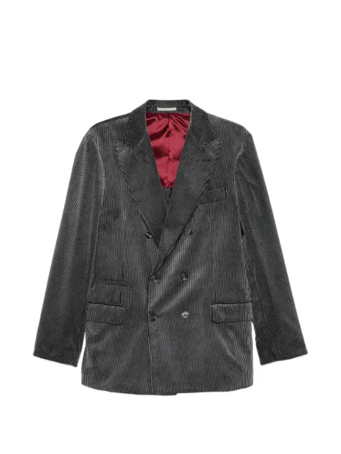 Brunello Cucinelli double-breasted corduroy blazer Grey MV4507BPDC022