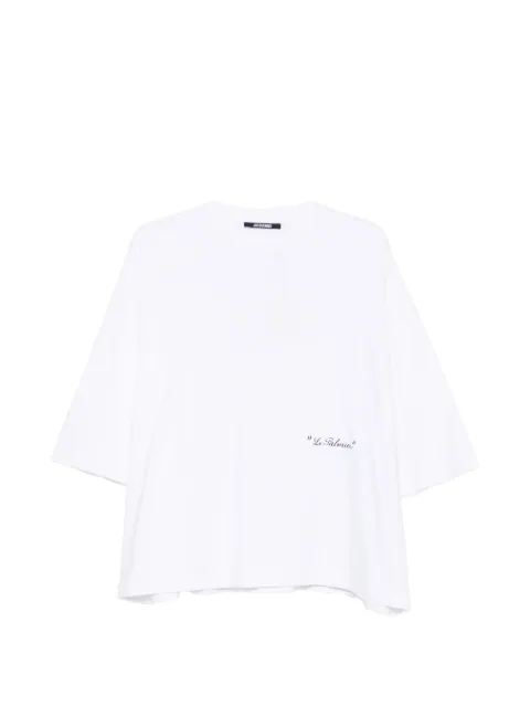 Jacquemus logo-print T-shirt White TSU00361AJ00289