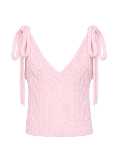 Hellessy Kenai cable-knit tank top Pink HP26K30615