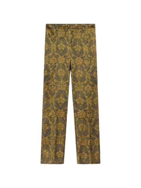 MOMONÌ Odin printed trousers Green 266MMOPA06226604MO