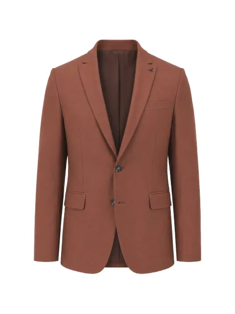 Patrizia Pepe slim-fit single-breasted blazer Brown 5S757RA1WK