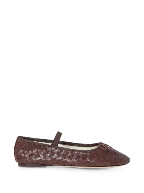 Loeffler Randall Leonie woven ballet flats Brown LEONIE