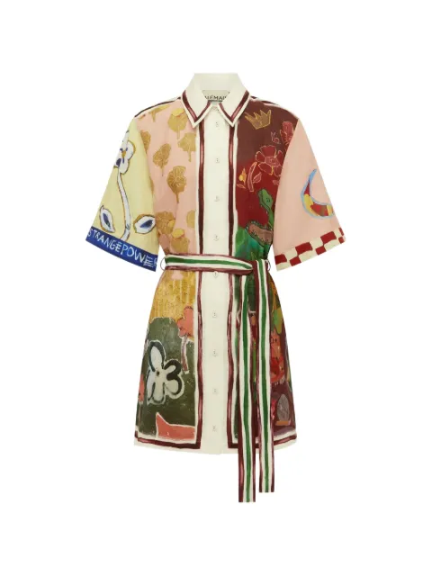 ALEMAIS Tangible Love mini dress Green 7678D