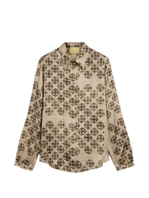 MOMONÌ Meudon printed shirt Neutrals 266MMOSH00426606MO
