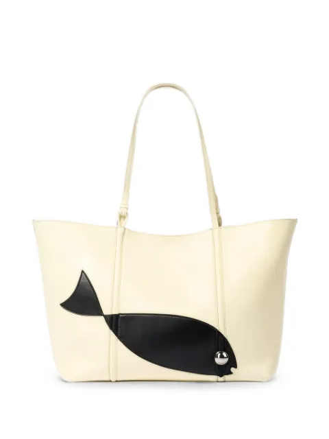 Jacquemus Le Marino fish-patch tote bag Yellow BAU00433AC18A08