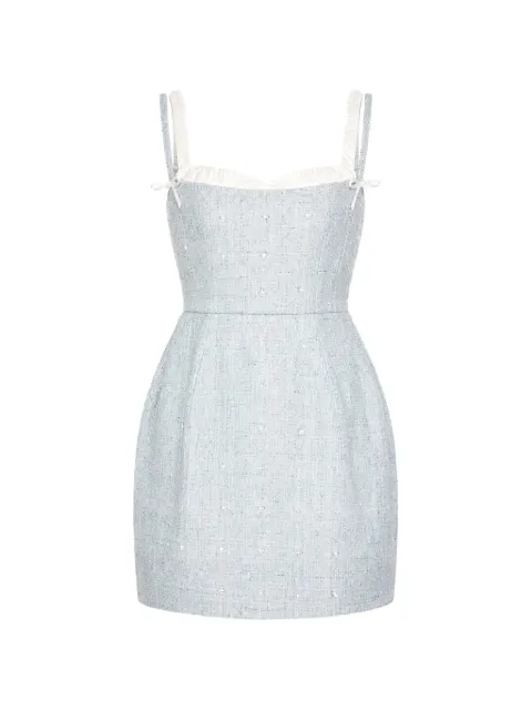 Atoir Honey crystal-embellished mini dress Blue AT240325