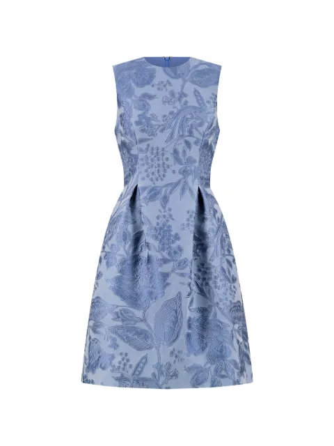 Lela Rose Betsy floral fil coupé mini dress Blue PF269638