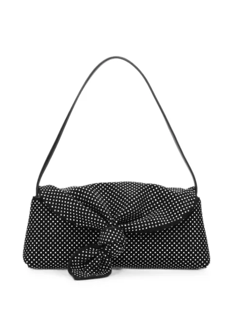ROTATE BIRGER CHRISTENSEN rhinestone knot-scarf bag Black 116962100