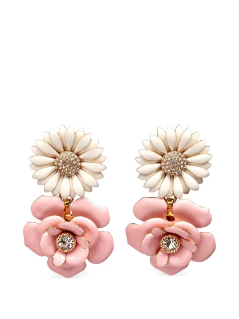Carolina Herrera flower-drop earrings Gold P2636N201MET