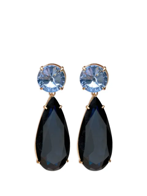 Carolina Herrera crystal-embellished drop earrings Blue P2636N209MET