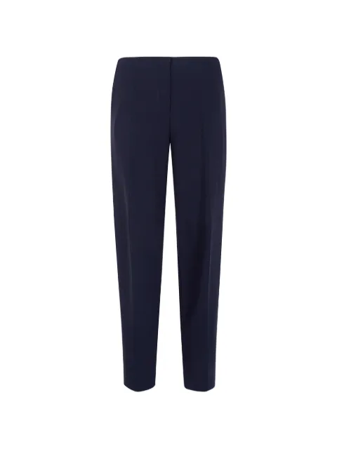 Liviana Conti pressed-crease straight-leg trousers Black F6WQ81