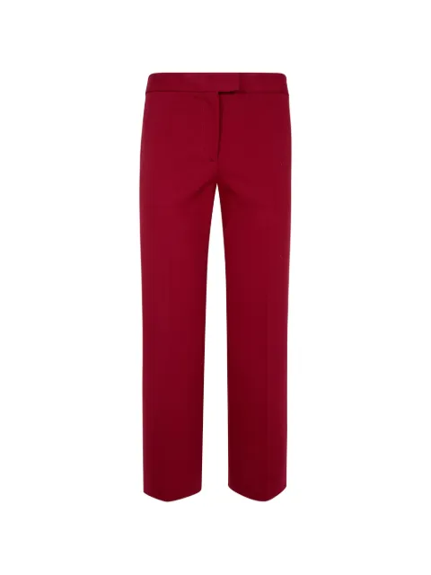 Liviana Conti pressed-crease straight-leg trousers Red F6WI52