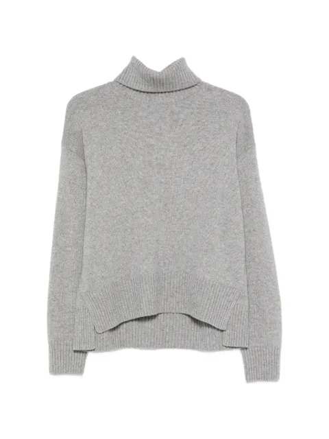 Peserico turtleneck ribbed-trim sweater Grey A99268F07K09283