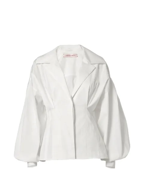 Carolina Herrera balloon-sleeve shirt White P2611N210SCT