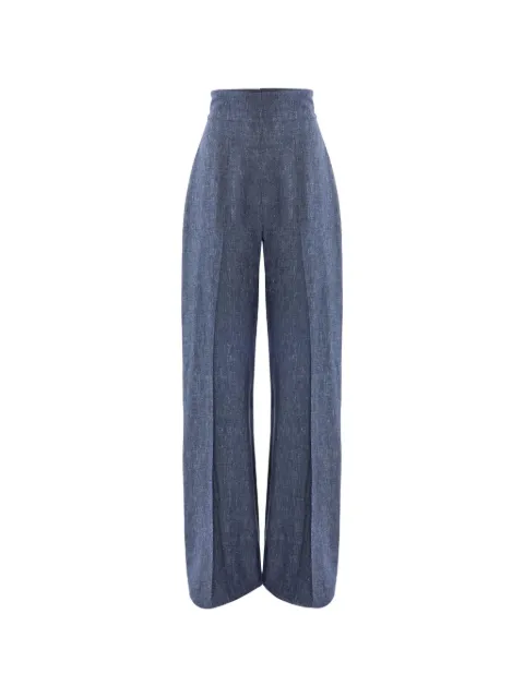Carolina Herrera Diane wide-leg trousers Blue P2611N408WOF