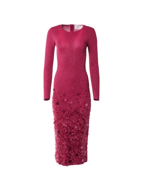 Carolina Herrera paillette-embellished midi dress Red P2612N503KSV