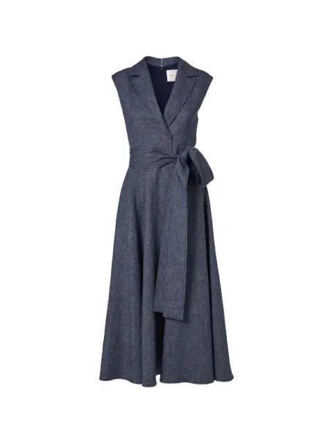 Carolina Herrera belted midi dress Blue P2611N576WOF