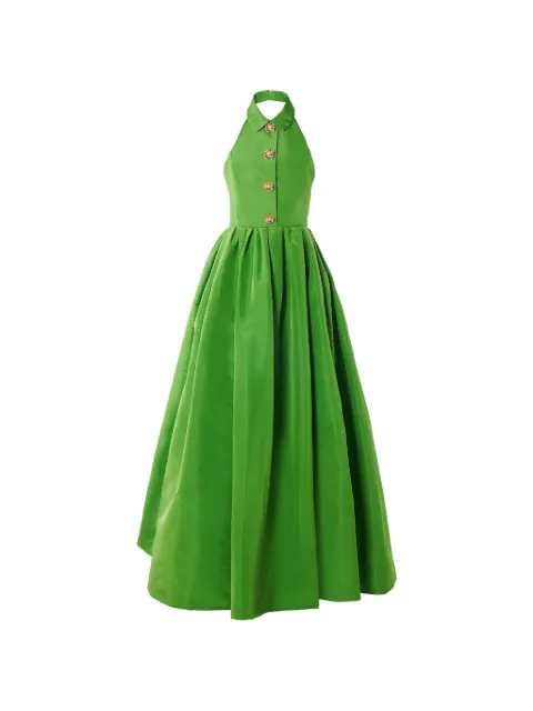 Carolina Herrera halterneck maxi dress Green P2611N707SFA