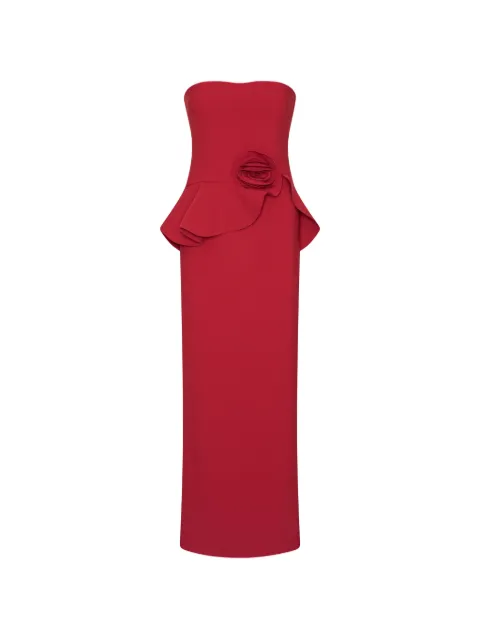 ROTATE BIRGER CHRISTENSEN long flower strapless maxi dress red Red 1166492240