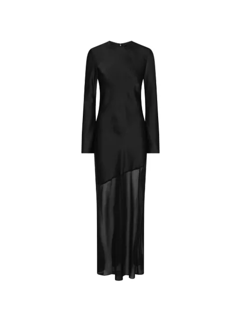 ROTATE BIRGER CHRISTENSEN maxi Ls slit dress black Black 116655100
