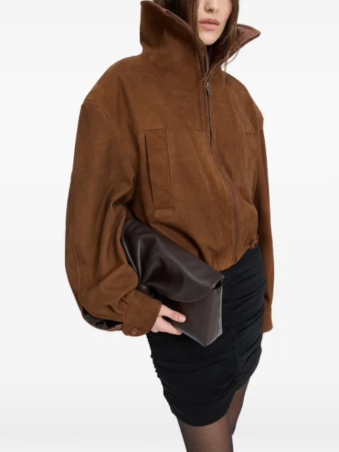 ROTATE BIRGER CHRISTENSEN suede jacket Brown 1165812523
