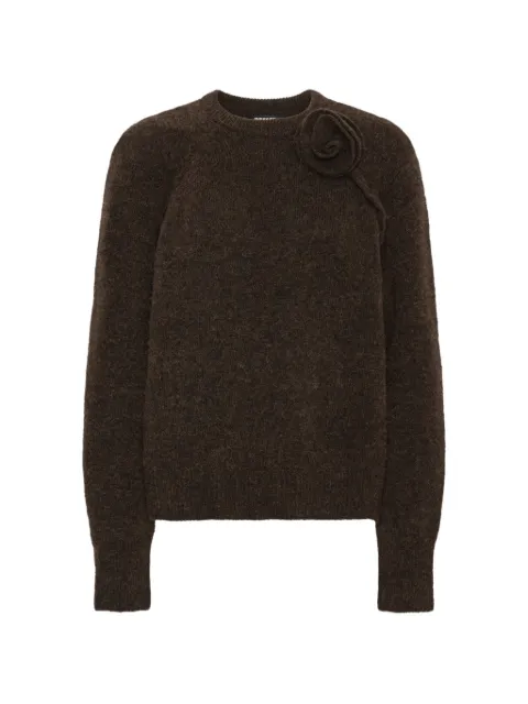 ROTATE BIRGER CHRISTENSEN knit flower jumper dark brown Brown 1166611667