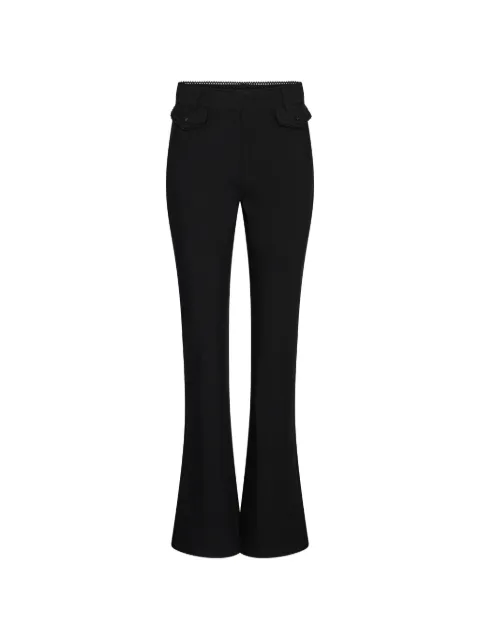 ROTATE BIRGER CHRISTENSEN lace-trim flared trousers Black 116638100