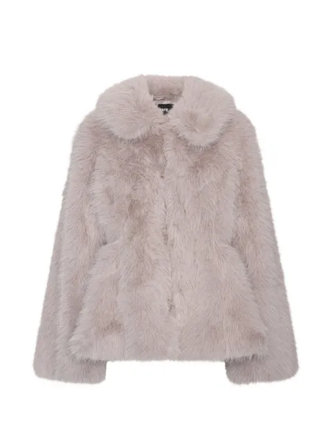 ROTATE BIRGER CHRISTENSEN faux-fur flared jacket Pink 116552039
