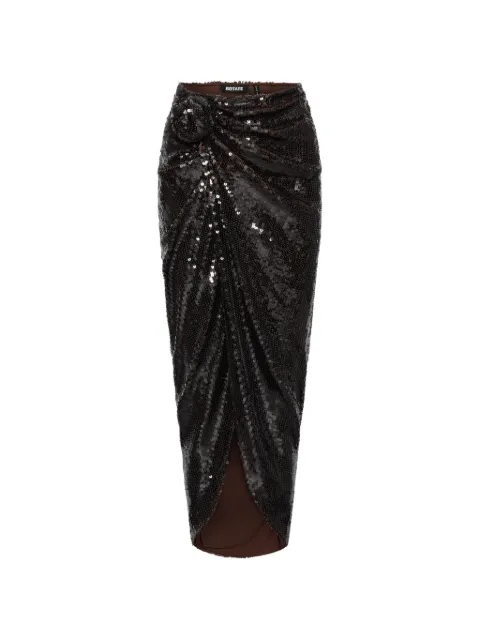 ROTATE BIRGER CHRISTENSEN sequins knot skirt Black 1166981667