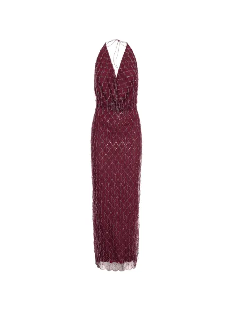 ROTATE BIRGER CHRISTENSEN sequins halterneck dress Red 1165582694