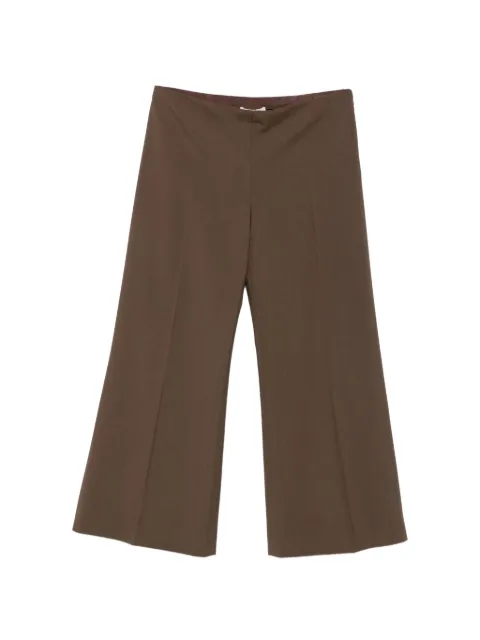 KHAITE Walter cropped trousers Brown 3173587W587905