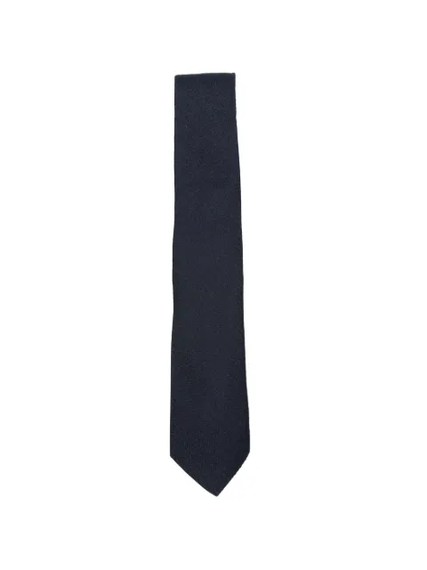 Canali diamond-weave wool tie Blue 18HJ04622